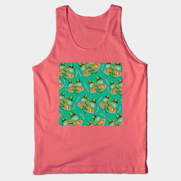 Party with lots of beer in green Tank Top by KK-Royal